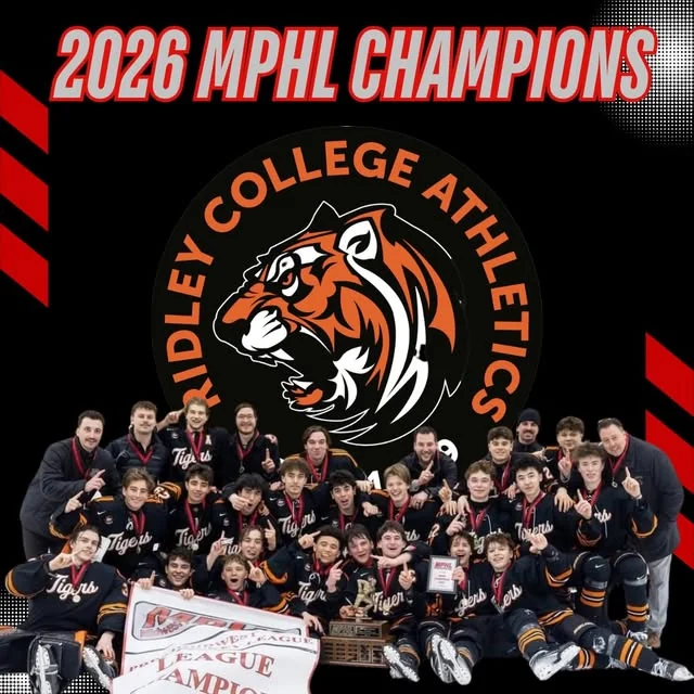 Ridley College Tigers celebrate as 2026 MPHL champions with the Semplice Trophy